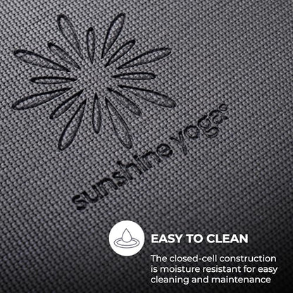 Voyage Yoga Mat, 6 Pack, 72" x 24" Professional Studio and Gym Bulk Yoga Mats, 5mm Thick, Durable, Anti-Tear, Non Slip Fitness and Exercise Mats - color: Charcoal