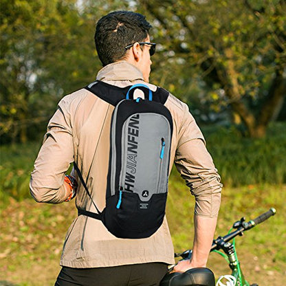WINDCHASER Cycling Backpack, 10L Bicycle Backpack Waterproof Breathable Bag for Outdoor Travel Hiking Climbing Biking Running Skiing (Grey) - color: Grey