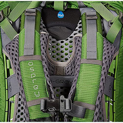 Osprey Atmos AG 65L Men's Backpacking Backpack, Mythical Green, S/M - color: Mythical Green, size: Small-Medium
