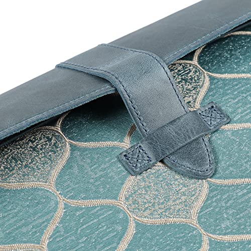LONDO Leather Sleeve Compatible with MacBook Pro 14 & Air 13-13.3 Inch (M5, M4, M3, M2, M1, Pro, Max) & iPad Pro 12.9, Premium Top Grain Leather Laptop Bag, 2020 to 2026 Models - color: Blue, size: 13-14 inches