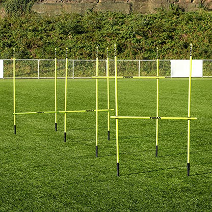 FORZA Pro Adjustable Hurdle Set | Speed & Agility Training with Rubber Bases or Ground Spikes for Extra Stability [4ft or 5ft] - size: 5ft, style: With Ground Spike