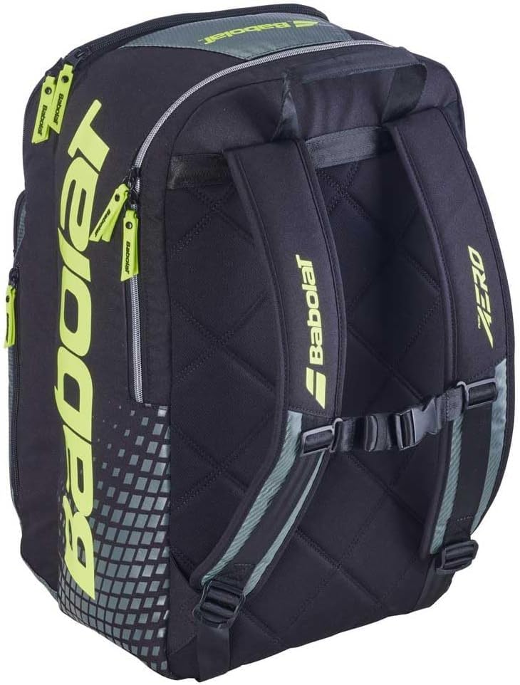 Babolat Pure Aero Tennis Backpack (Metallic Grey/Black/Fluo Yellow)