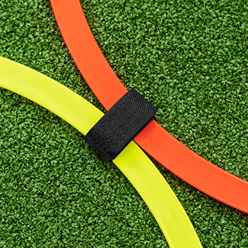 FORZA Agility Rings [12 Pack] | Speed & Agility Training Equipment for Athletes - Available in 10 Colors - color: Red