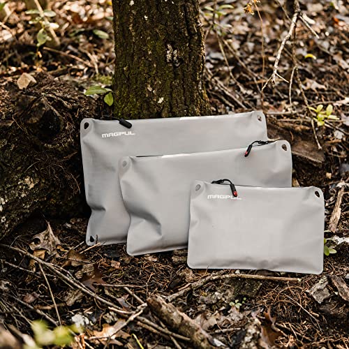 Magpul DAKA Lite Pouch Zippered Tactical Range Tool and Gear Bag - color: Gray, size: Medium (7" x 12")