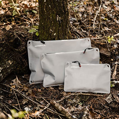 Magpul DAKA Lite Pouch Zippered Tactical Range Tool and Gear Bag - color: Gray, size: Medium (7" x 12")