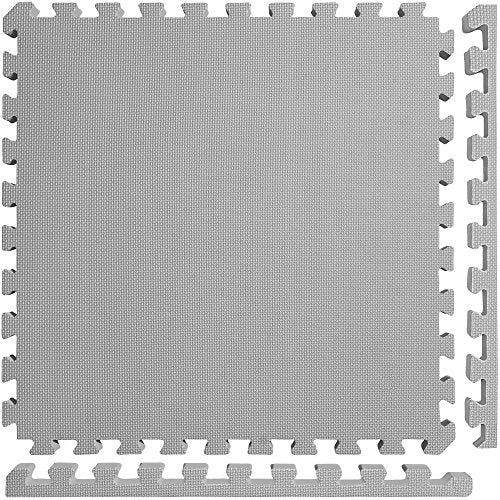 Meister X-Thick 1.5" Interlocking EVA Foam Mats - 2X Cushion for Wrestling, MMA Takedowns & Gymnastics - 2'x2' Tiles - color: Grey, size: 10 Tiles (40 Sqft)