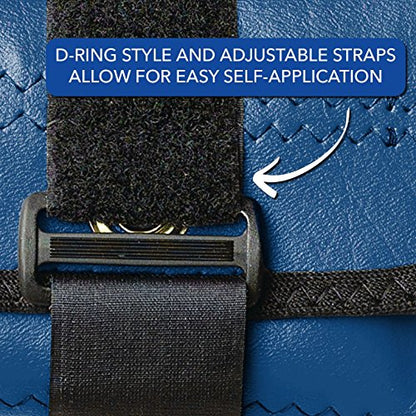 Sammons Preston Cuff Weight, 4 lb, Blue, Velcro Strap & D-Ring Closure, Grommet for Easy Hanging, Lead Free Steel Ankle & Wrist Weights, For Strength Building & Injury Rehab, Sold Individually - style: 4 lbs.