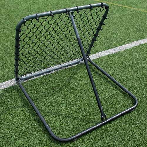 QuickPlay Pro Soccer Rebounder Net (2 Sizes) - Ball Rebounder Soccer Net, Heavy Duty, Adjustable Angle, with Galvanized Steel Frame & Rubber Feet, Soccer Training Equipment for Grass, Turf & Indoors - style: 3x3'