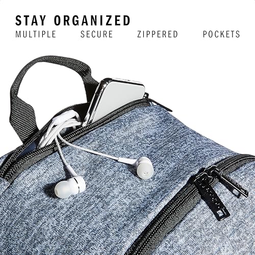 3-Stripe Classic backpack for men and women, bag with laptop sleeve - color: Jersey Onix Grey/Black/4.0