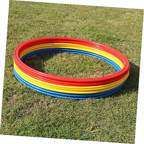 Soccer Agility Rings Set 9pcs Training Equipment for Football Basketball Abs Material