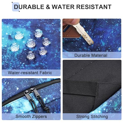 VX VONXURY Backpack for Men Women, Lightweight Kids School Bag, Classic Basic Laptop Bookbag for College Work Travel Hiking - color: Galaxy Blue