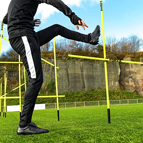 FORZA Pro Adjustable Hurdle Set | Speed & Agility Training with Rubber Bases or Ground Spikes for Extra Stability [4ft or 5ft] - size: 5ft, style: With Ground Spike