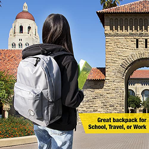 BAZIC PRODUCTS 17 in Mustard Classic School Backpack - color: Black, size: 1-Pack