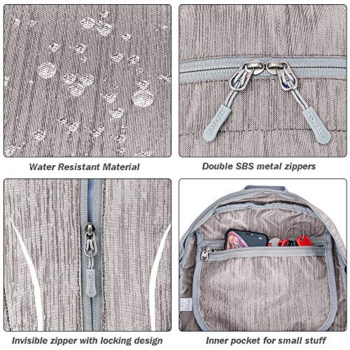 ZOMAKE 25L Ultra Lightweight Packable Backpack, Foldable Hiking Backpacks Water Resistant Small Folding Daypack for Travel(Light Gray) - color: Light Gray