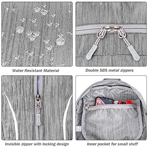 ZOMAKE 25L Ultra Lightweight Packable Backpack, Foldable Hiking Backpacks Water Resistant Small Folding Daypack for Travel(Silver Gray) - color: Silver Gray
