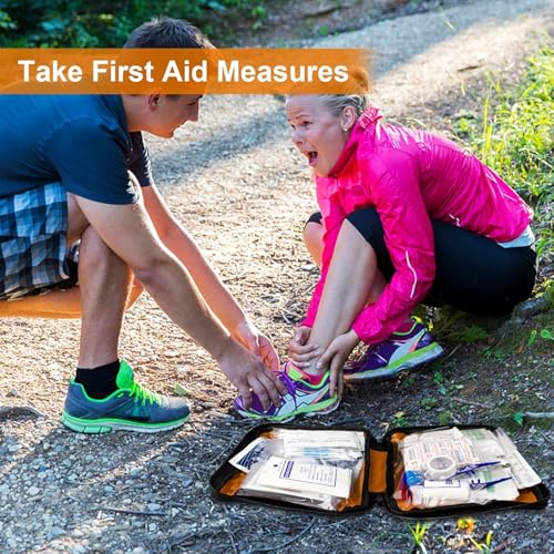 300Piece Portable First Aid Kit Refill Supplies for Car Mini Caming Emergency First Aid Kit Hiking Survival Essential Kit for Outdoor Adventure Emergency Case, Orange 1st Aid - style: Orange-300Pcs