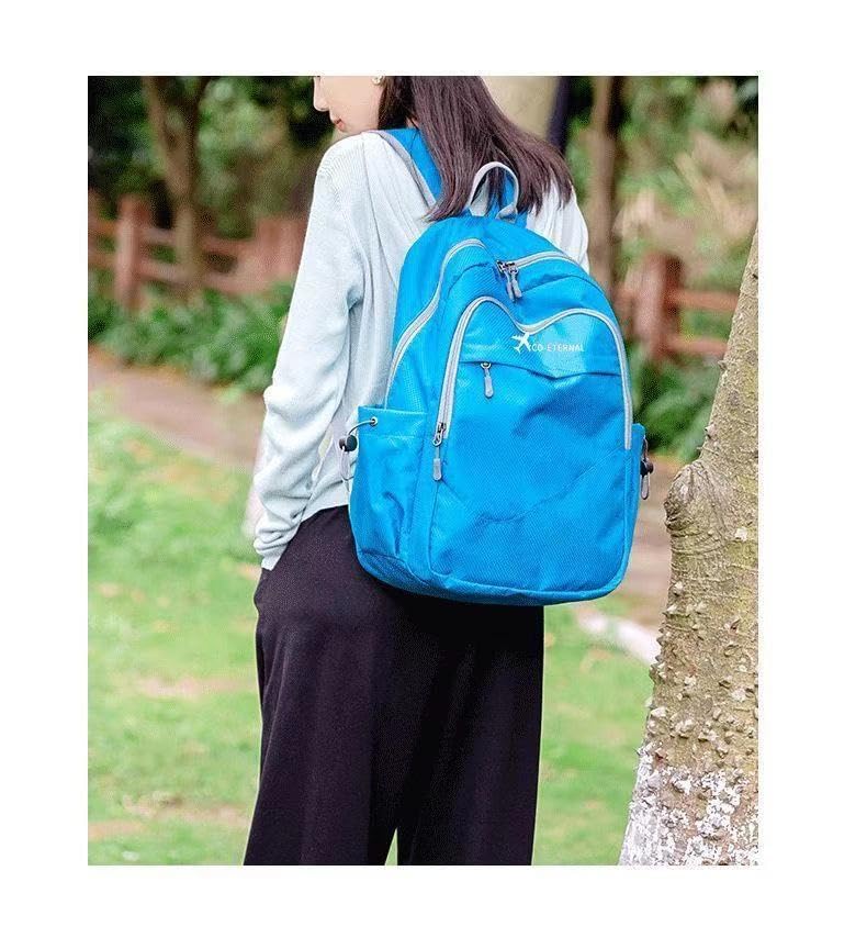 Geboldil Men's and women's leisure waterproof travel backpack. 25L. blue - color: Blue2