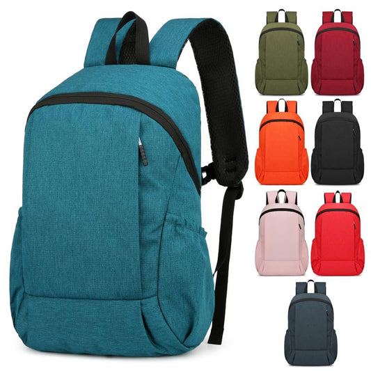 Men Women Casual Backpacks Bags Unisex Daypacks Durable Oxford Fabric Backpacks for Daily Travel Work Fitness Hiking Cycling (Light Blue) - color: Light Blue