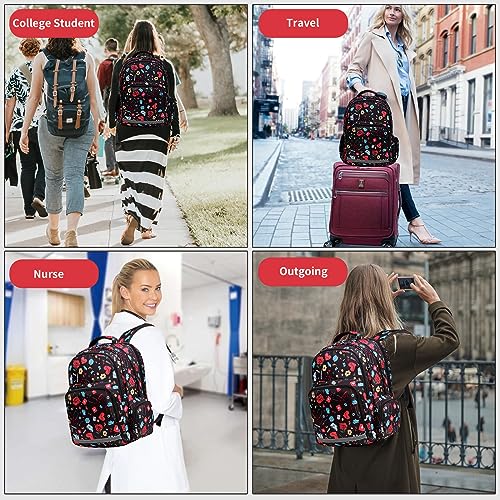 Gatycallaty Nurse Backpack for Women Girls Laptop Work Bag College Nursing Assitant Cna Cma Home Health Hospital Commuter Essentials Gift (nurse) - color: Nurse
