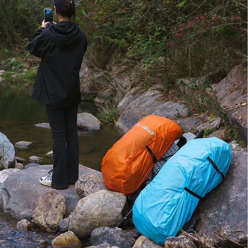 3F 20-85L backpack rain cover, waterproof, dustproof, wear-resistant, tear resistant outdoor hiking backpack cover (blue-S) - color: Blue-s