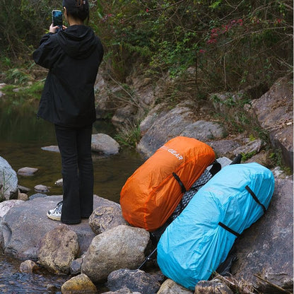 3F 20-85L backpack rain cover, waterproof, dustproof, wear-resistant, tear resistant outdoor hiking backpack cover (orange-M) - color: Orange-m