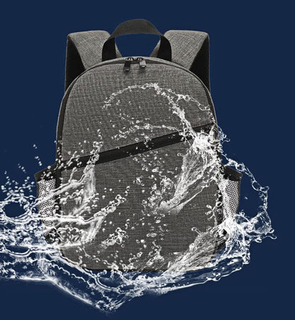 Camera Backpack Waterproof Camera Bag Large Capacity Camera Case For Men Women (Grey) - color: Grey