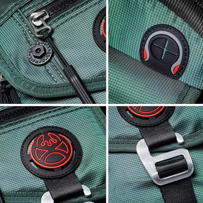 NICGID Sling Bag Chest Shoulder Backpack Crossbody Bags for Tablet Laptop Outdoor Hiking Men Women - color: Dark Green-2629