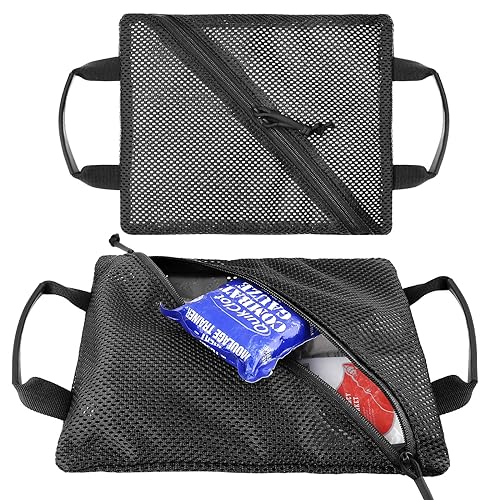 PETAC GEAR Tactical Storage Mesh Pouch Set,Insert Modular Utility Admin Pockets,Travel Organizer EDC Bag - color: Black