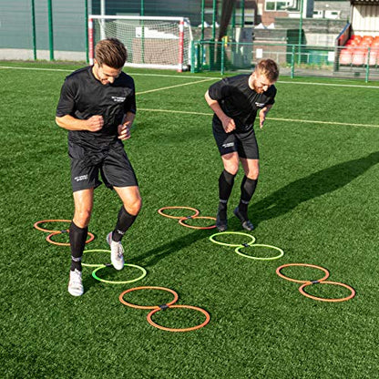 FORZA Agility Rings [12 Pack] | Speed & Agility Training Equipment for Athletes - Available in 10 Colors - color: Pink