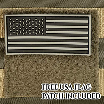 K-Cliffs Tactical Range Backpack – Lockable Bag for 5 Handguns Pouches – 900D Water‑Resistant with Rain Cover & USA Patch - color: Khaki With 5 Pouches