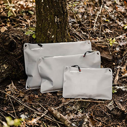 Magpul DAKA Lite Pouch Zippered Tactical Range Tool and Gear Bag - color: Gray, size: Large (9" x 13")