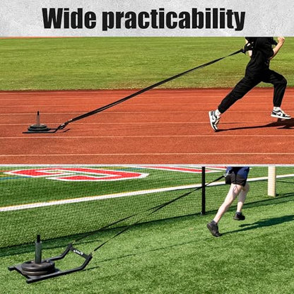 GanFindX Workout Sled for Full Body Training, Push Pull Strength Sled for Speed, Power & Conditioning, Fits 1" & 2" Plates