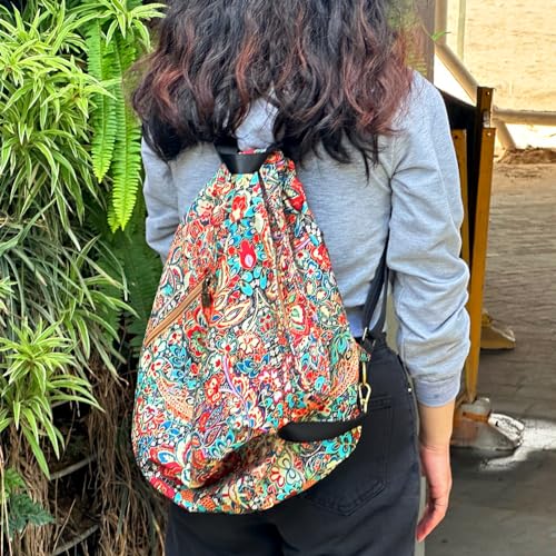 Black Butterfly Boho Backpack Purse for Women, Lightweight Fabric Daypack with Top Handle for Travel & Casual Daily Use - color: 01-yellow