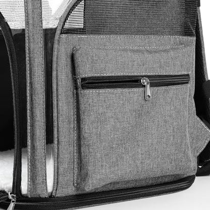 Cat Carriers Dog Carrier Pet for Small Medium Cats Dogs Puppies up to 25 Lbs, TSA Airline Approved Soft Sided, Collapsible Travel Puppy - Black Grey (M: 13" LX11.4 WX17.3 H, Blue) - color: Blue, size: M: 13"LX11.4"WX17.3"H