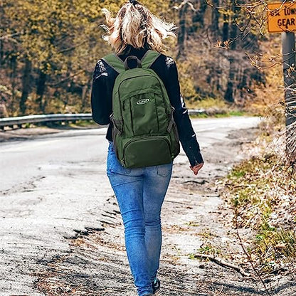 G4Free 40L Lightweight Packable Hiking Backpack, Waterproof Travel Daypack - color: Army Green