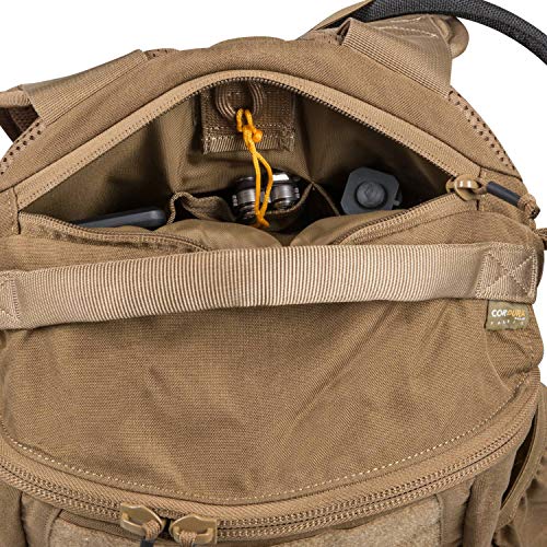 Helikon-Tex RAIDER 20 L Tactical Backpack, Black – Cordura MOLLE Daypack with Hydration Sleeve & Rain Cover - color: Black