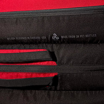 Wilson Clash V2 Super Tour Tennis Racket Bag - Red/Black, Holds up to 15 Rackets