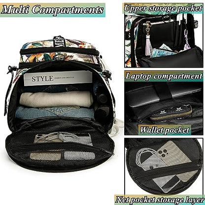 Gym Duffle Bag Backpack with Shoe Compartment,4 ways Travel Backpack for Women and Men,Multi-Functional Weekender bag with Waterproof Layer&Laptop Compartment for Fitness, Travel,Camping - color: Yellow