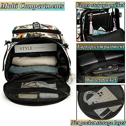 Gym Duffle Bag Backpack with Shoe Compartment,4 ways Travel Backpack for Women and Men,Multi-Functional Weekender bag with Waterproof Layer&Laptop Compartment for Fitness, Travel,Camping - color: Yellow