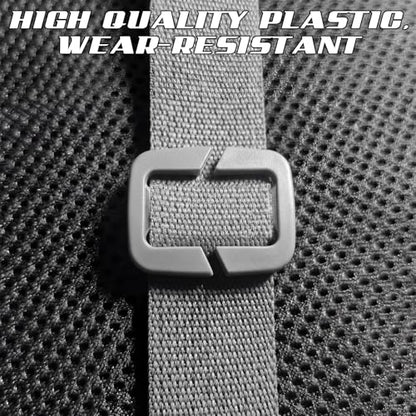 4 Pcs Backpack Strap Clips 1 Inch Detachable Webbing Buckle Nylon Shoulder Strap Holder Backpack Bag - color: Dark Gray