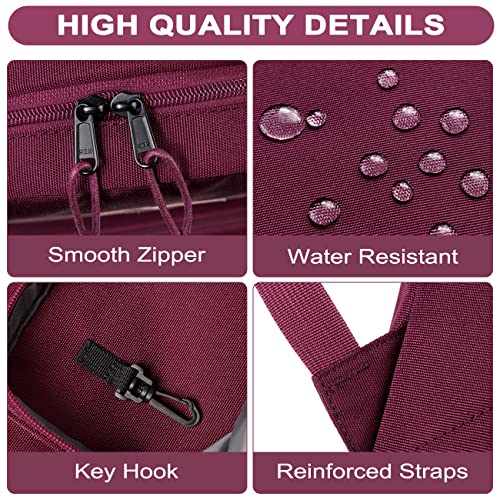 RAVUO School Backpack, Lightweight Classic Bookbag Casual Daypack for Men Women - color: Burgundy