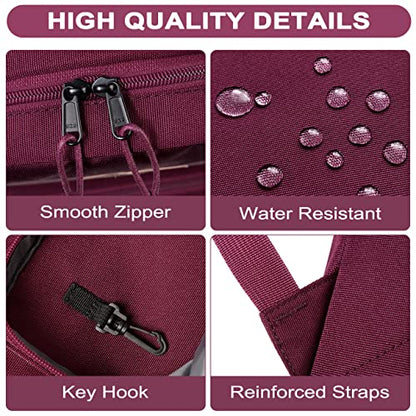 RAVUO School Backpack, Lightweight Classic Bookbag Casual Daypack for Men Women - color: Burgundy