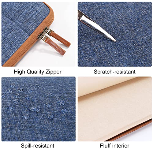 DOMISO Laptop Case Sleeve Protective Cover Compatible with MacBook Air 13 M4 M3 M2,MacBook Pro M2 M1,iPad Air/Pro,13 inch Dell,Lenovo, HP,Asus,Waterproof Computer Cases Bag with Handle,Blue - color: Blue, size: 13" for mac book
