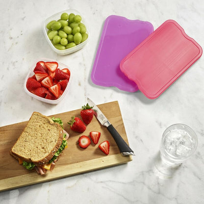 Cool Coolers by Fit & Fresh 4 Pack XL Slim Ice Packs, Quick Freeze Space Saving Reusable Ice Packs for Lunch Boxes or Coolers - color: Multi (8 Pack)