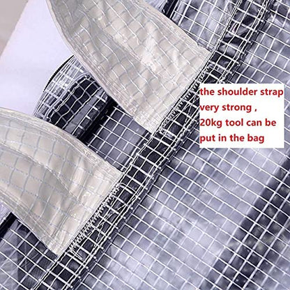 ESD 15.7inch 40cm*35cm*15cm anti-static clear pvc backpack,cleanroom engineer tool bag full cover pvc for put computer tool working in clean room 5PCS - color: Five Pieces Black Small