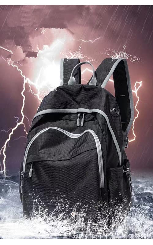 Geboldil Men's and women's leisure waterproof travel backpack - color: Black2