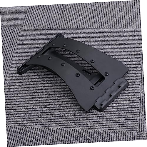 FOMIYES 2Pcs Lumbar Traction Stretching Device for Spine Relief Back Support Stretcher Durable Waist Relaxation Mat Black Enhance Flexibility Motion