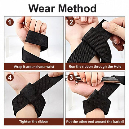 Lifting Straps for Weightlifting, Deadlifts & Pull-Ups – Non-Slip, Heavy-Duty Wrist Strap for Men & Women - 18" Cotton Gym Workouts Straps with Neoprene Padding for Powerlifting, Bodybuilding, Strength Training (Pair)