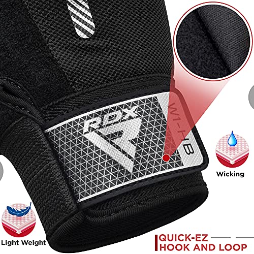 RDX Weight Lifting Gloves Gym Fitness Workout, Anti Slip Padded Full Palm Protection, Ultra Ventilated, Bodybuilding Strength Training HIIT WOD Exercise, Half Finger Men Women Cycling Rowing Climbing - color: Gray, size: Large