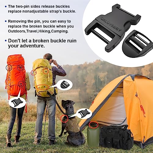 1" Buckle Quick Side Release Buckle,Adjustable No Sewing Clip,Plastic Replacement for Nylon Webbing Straps,Backpack Pack Belt - color: 4 Pcs 1 Inch